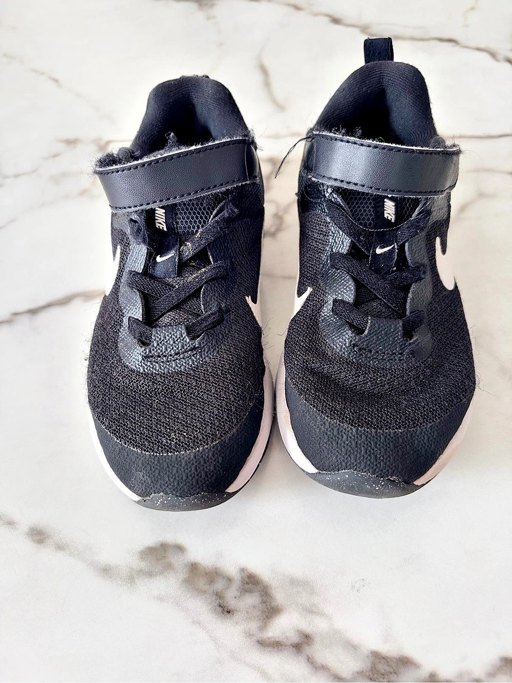Kids Nike Revolution 6 Next Nature Black & White Sneakers